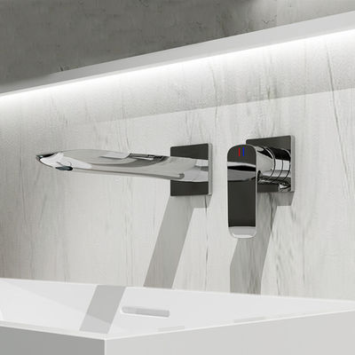 Wall Type Wirecutter Kitchen Faucet Hidden Basin Brass Bathroom Faucets