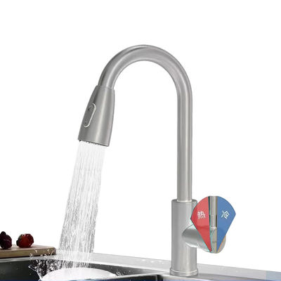 Faucet leher angsa 23 inci yang bisa ditarik keluar untuk dapur kamar mandi