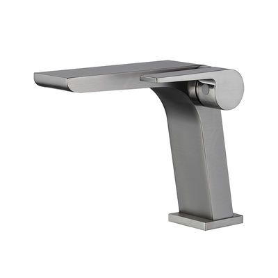 Wall Mounted Cuprum Kitchen Faucet Tap Black Chrome Hot And Cold 1.1KG