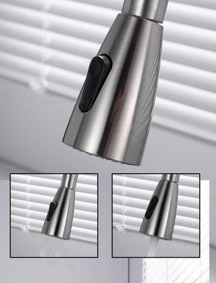 Commercial Stainless Steel Kitchen Metered Lavatory Faucet Pull Down Sprayer for RV Bathroom