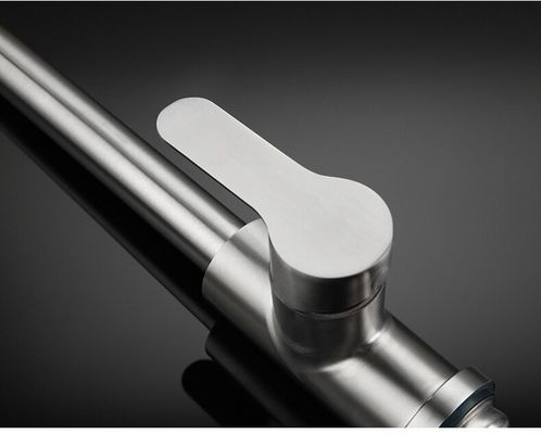 Commercial Stainless Steel Kitchen Metered Lavatory Faucet Pull Down Sprayer for RV Bathroom