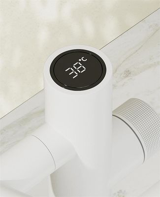 Antisplash Rotating Basin Kitchen Faucet Tap LED Digital Auger Type