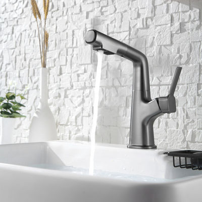 1.6KG Wiredrawing Copper Kitchen Faucet Tap For Bathroom Wash Basin Hot And Cold Water