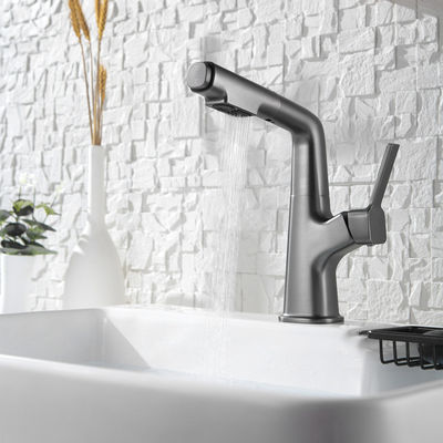 1.6KG Wiredrawing Copper Kitchen Faucet Tap For Bathroom Wash Basin Hot And Cold Water
