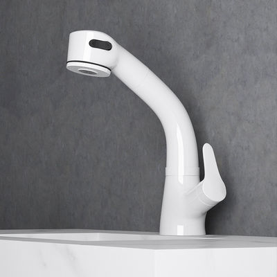 Keran kamar mandi berputar putih multifungsi untuk inti tembaga toilet