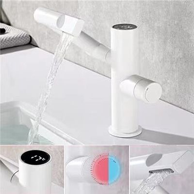 OEM Universal 1080 Swivel Robotic Arm Rotating Faucet Tap Digital Display
