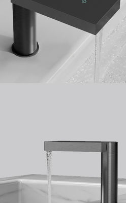 ODM Otomatis Led Faucet Kamar Mandi Sensor inframerah Tap Untuk Cuci Basin Seng paduan
