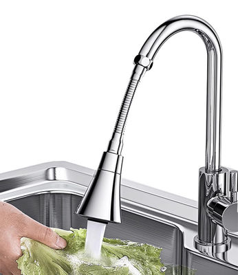 Spiral Copper Pull Out Sink Faucet Extendable Laundry Taps Three Speed ANSI Certificated