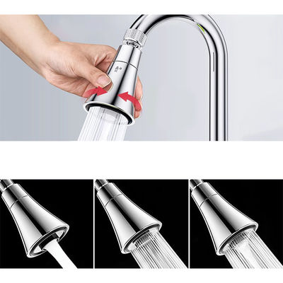 Spiral Copper Pull Out Sink Faucet Extendable Laundry Taps Three Speed ANSI Certificated