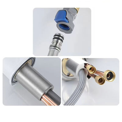 Hydrodynamic Swivel Spout Bathroom Faucet LED Kitchen Tap for Washbasin