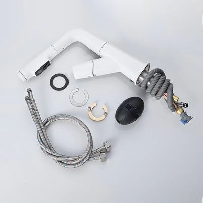 Hydrodynamic Temperature Display LED Kitchen Faucet For Bathroom Custom 1500g
