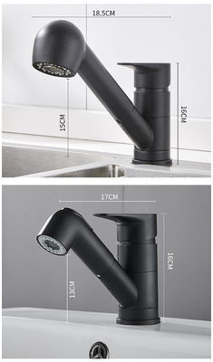 Universal Telescopic Pull Out Sink Faucet 40cm For Kitchen