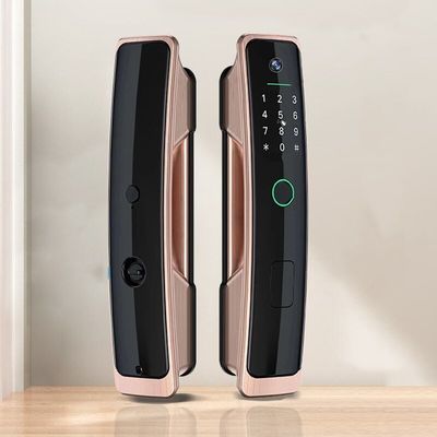 Graffiti Biometric Fingerprint Wifi Keyless Door Lock Cat'S Eye Monitoring