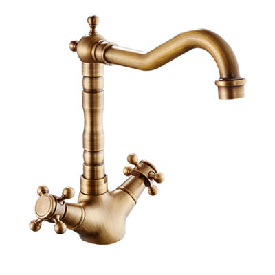 Électroplating ancien robinet de cuisine en laiton brossé plein cuivre OEM pour le bassin de salle de bain