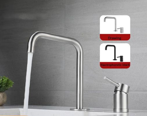 Anti Corrosion Bathroom SUS304 Stainless Steel Faucet Tap Concealed Ceramic Spool