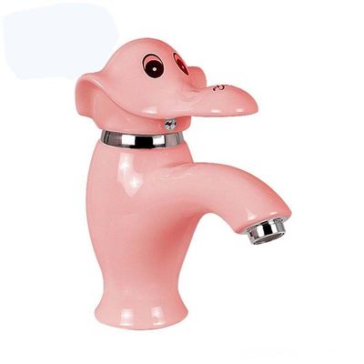 Kindergarten Elephant Bathroom Faucet Tap Ceramic For Children's Washbasin Sink custom