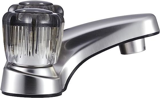 Lightweight Acrylic RV Bathroom Faucet Brushed Nickel Bathroom Taps