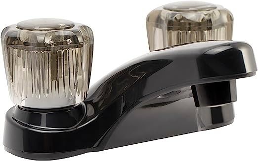Lightweight Acrylic RV Bathroom Faucet Brushed Nickel Bathroom Taps