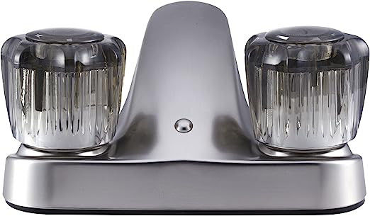 Lightweight Acrylic RV Bathroom Faucet Brushed Nickel Bathroom Taps