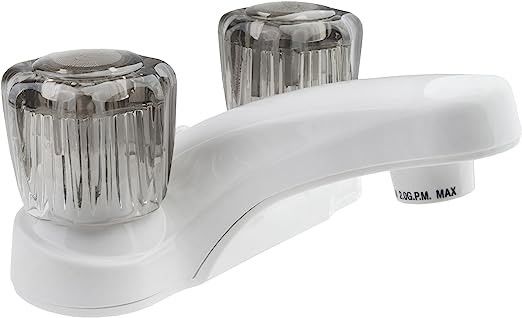 Dual Handle RV Bathroom Faucet Tap Acrylic CUPC Certified 2KG