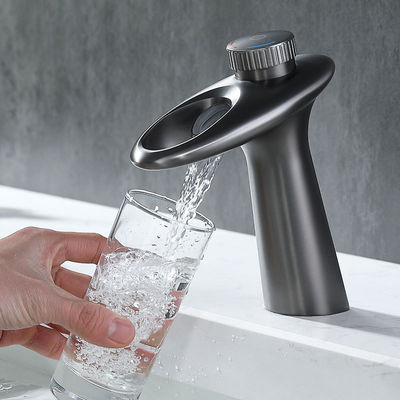 Counter Basin Waterfall Bathroom Sink Faucet For Vessel Sink Nickle Plated