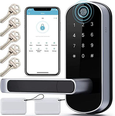 Smart Keyless Wifi Fingerprint Door Lock Biometric Digital For Business