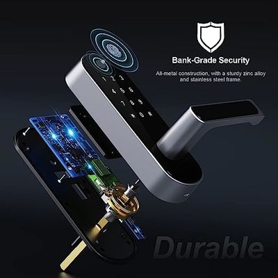 Smart Keyless Wifi Fingerprint Door Lock Biometric Digital For Business