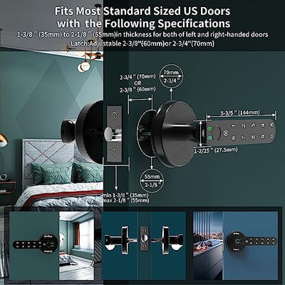 Tanda Tangan Layar Sentuh Biometric Keypad Door Lock Keyless Entry