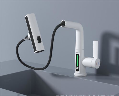 T24 Réglage de la température du robinet numérique du lavabo avec eau bouillante ODM