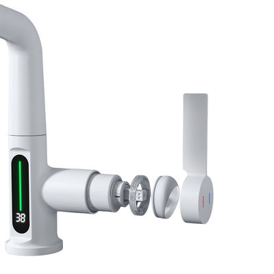 T24 Réglage de la température du robinet numérique du lavabo avec eau bouillante ODM