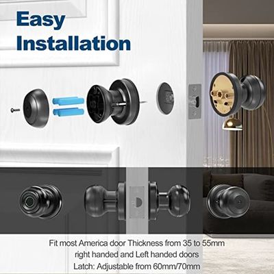Electronic Fingerprint Biometric Security Door Lock For Bedroom Apartment