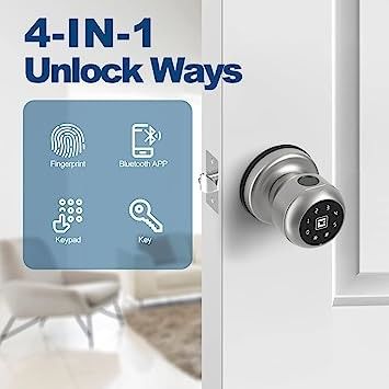 ODM App Control Outdoor Biometric Smart Fingerprint Door Lock With Keypad