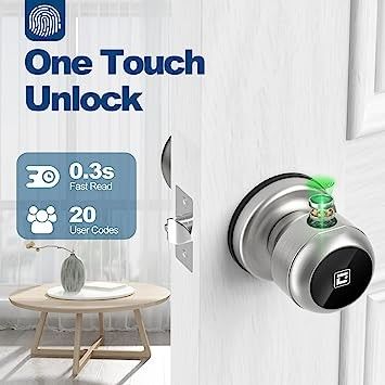 ODM App Control Outdoor Biometric Smart Fingerprint Door Lock With Keypad
