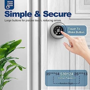 ODM App Control Outdoor Biometric Smart Fingerprint Door Lock With Keypad