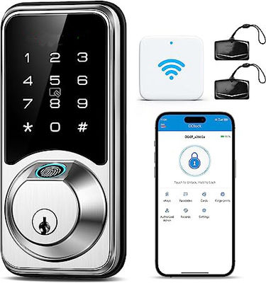 7-In-1 WiFi Touchpad Deadbolt Keyless Interior Door Lock