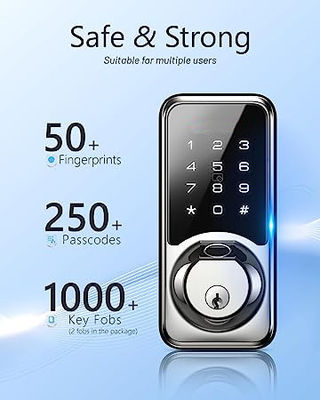 7-In-1 WiFi Touchpad Deadbolt Keyless Interior Door Lock