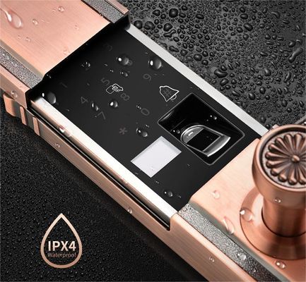 Household Waterproof Zinc Alloy Smart Fingerprint Door Lock For Loc Villa