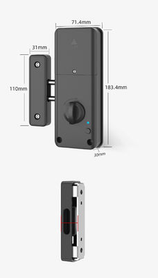 Customized Touchpad Invisible Smart Wifi Keyless Door Lock Punch Free 60mm