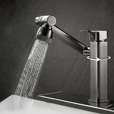 Digital Display Gunmetal Waterfall Sink Faucet Hot And Cold for Kitchen Household