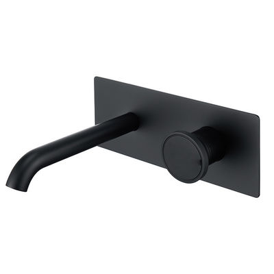 Embedded Wall Basin Brushed Aluminum Faucets Contemporary Kitchen Taps Copper