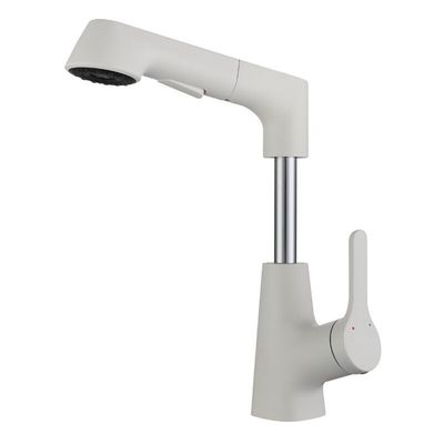 PVD Liftable Rotary Pull Waterfall Sink Faucet Gunmetal Bathroom Taps