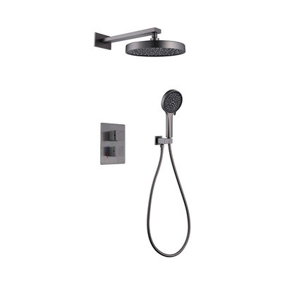 Anti Scald All Copper Embedded Faucet Shower Head Set ‎‎Brass Stainless Steel
