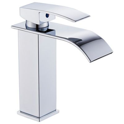 Stainless Steel Waterfall Monobloc Kitchen Taps Sink Faucet Wide Mouth