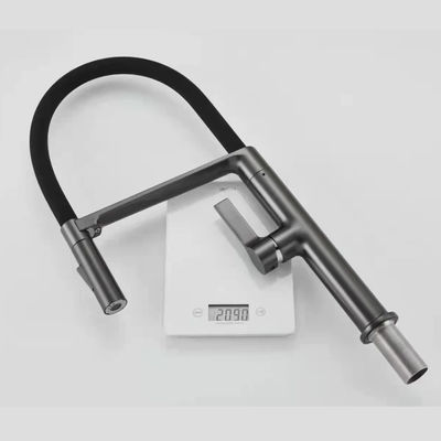 All Copper Brushed Aluminum Faucets Rotating Gunmetal Kitchen Tap