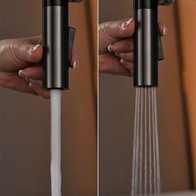 All Copper Brushed Aluminum Faucets Rotating Gunmetal Kitchen Tap
