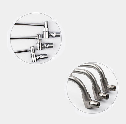 Household Sanitary Waterfall Brushed Aluminum Faucets For Kitchen Sink