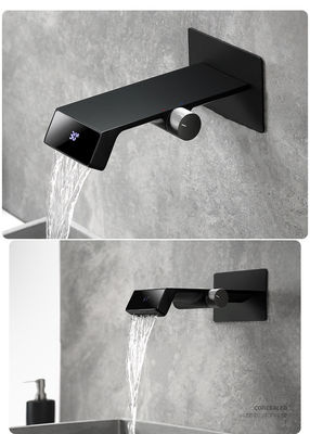 Digital Brushed Aluminum Faucets Concealed Basin Tap In Wall