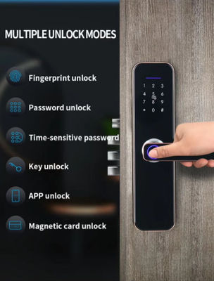 Virtual Password Fingerprint Door Lock Keyless Bluetooth Wifi Biometric Digital For Business