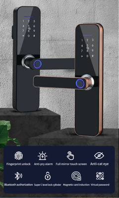 Virtual Password Fingerprint Door Lock Keyless Bluetooth Wifi Biometric Digital For Business