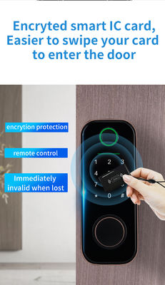 Smart Fingerprint Door Lock with Multiple Reminder Functions, Low Battery Alert and Always-On Mode